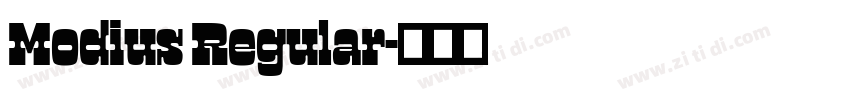 Modius Regular字体转换